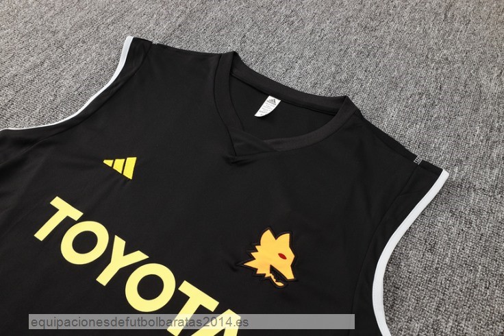 Nuevo Entrenamiento Sin Mangas AS Roma 23/24 Negro Baratas